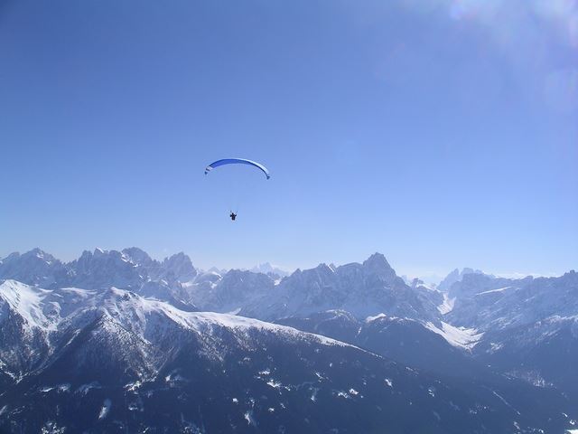 Paragliding in the french alps