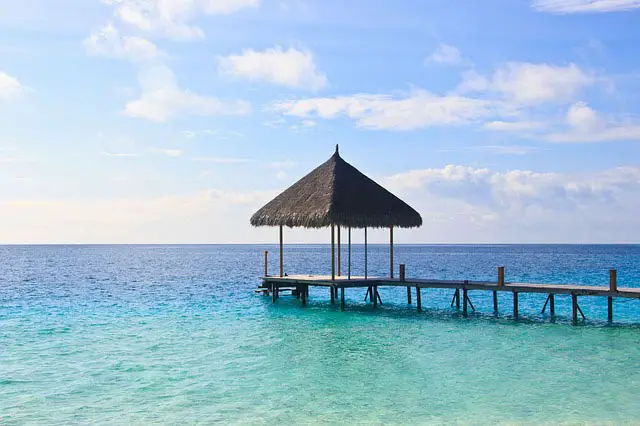 Water bungalows in the Maldives one of the most romantic destinations in the world.