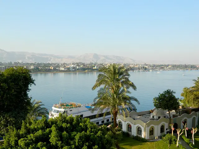 A cruise ship on the Nile in Luxor