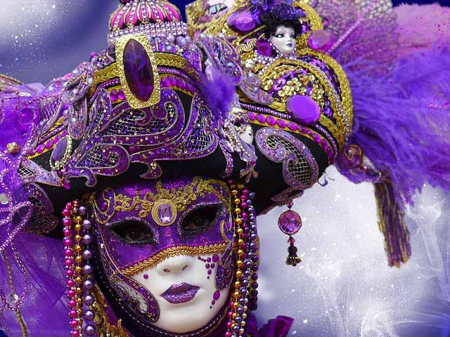 Photos of Venice Carnival masks