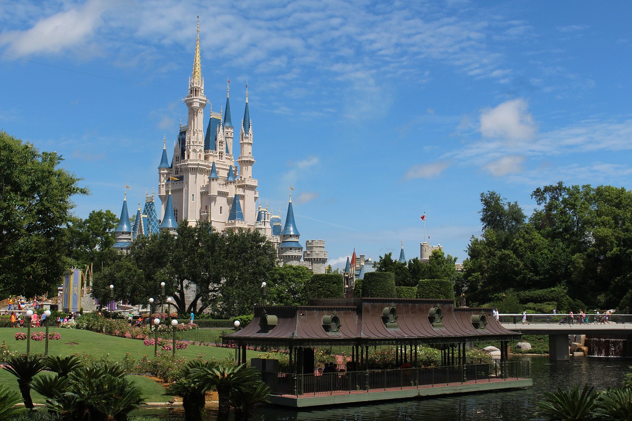 The famous Disney fairy tale castle at Walt Disney World 