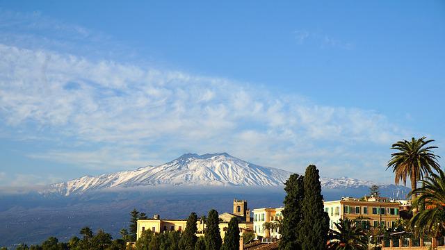 etna volcano sicily italy