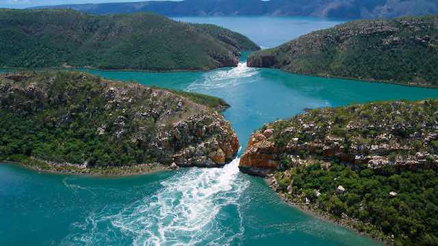 Horizontal falls in Australia