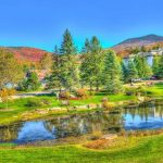 Vermont Stowe lake view