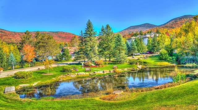 Vermont Stowe lake view