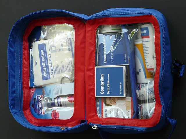 Camping first aid kit