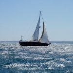 Yacht in Leros Island