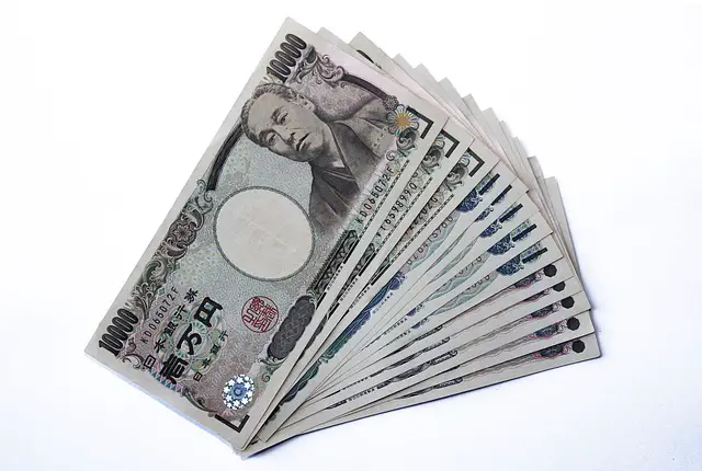 Japanese Yen currency in Japan