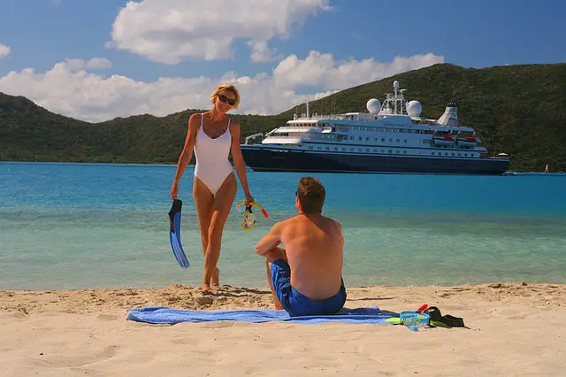 Holiday on a cruise ship