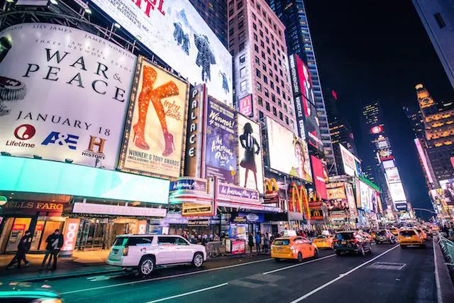 City of New York on the East Coast