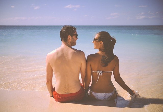 couple on a beach