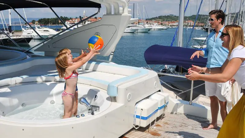 Family holidays on the yacht